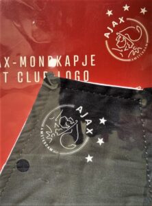 Ajax - Mondkapje - Zwart - Wit Logo - Afbeelding 4