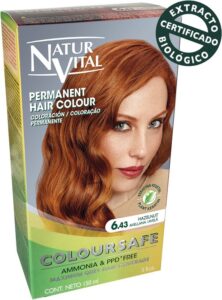 Coloursafe Permanent Hair Color By Natur Vital #6.43-hazelnut - Afbeelding 2