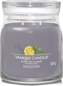 Yankee Candle - Black Tea & Lemon Signature Medium Jar - Afbeelding 2