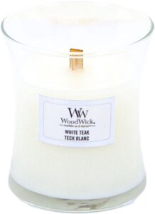 WoodWick Geurkaars Mini White Teak 85 gr - Afbeelding 3