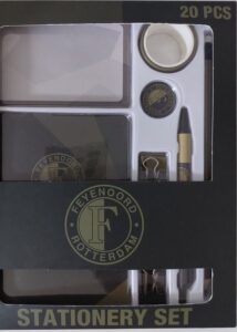 Feyenoord Stationery Set - Schrijfwaren set - 20-DELIG - Washi Tapes - Notitieboekje - Potloden - Papierklemmen - Pen - Gum - Sticky Notes