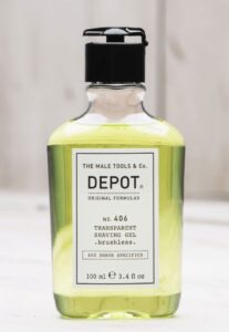 Depot 406 transparent shaving gel brushless 100ml - Afbeelding 3