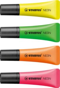 STABILO NEON markeerstift - Etui 4 kleuren - Afbeelding 12