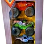 Monster Jam 4-pack voertuigen - Schaal 1:72 - El Toro Loco - Megalodon Dragon - Grave Digger