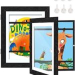 Kindertekeningen Lijstje - Wissellijst A4 Tekeningen - Kindertekening - Tekenmap - Tot 150 Tekeningen - Zwart