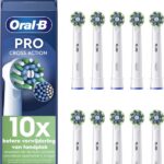 Oral-B Cross Action Pro - Opzetborstels - Met CleanMaximiser Technologie - 10 Stuks - Elektrische Tandenborstel Compatibel