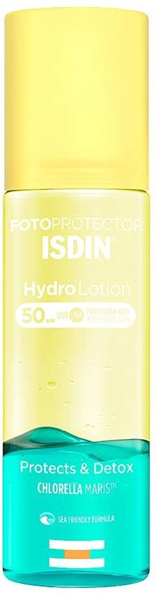 220x840-99 Zonnebrand Lotion Isdin Hydro Lotion Spf 50 Tweestaps 200 ml - Afbeelding 1