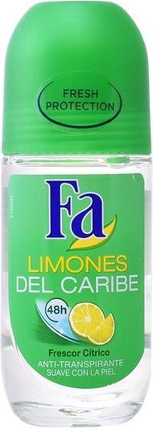 302x840-62 Fa Deo Roll-on Women - Caribbean Lemon - 50 ml - Afbeelding 1