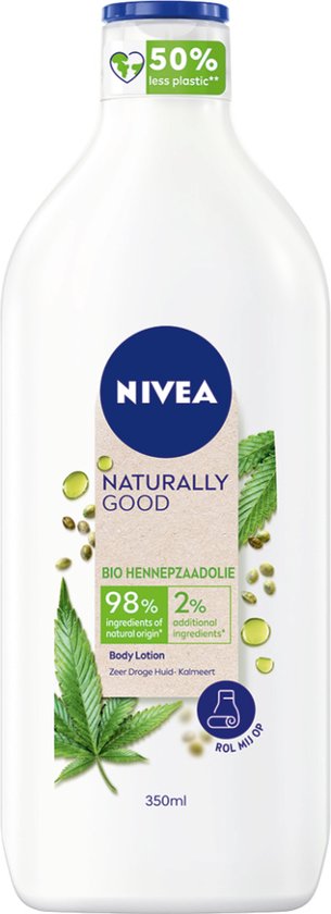 305x840-2 NIVEA Naturally Good Bio Hennepzaadolie body Lotion - 350 ML - Afbeelding 1