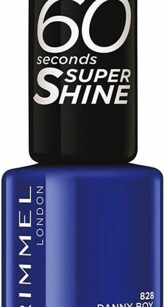 60 Seconds Super Shine Nail Polish By Rimmel #828-danny-boy-blue!