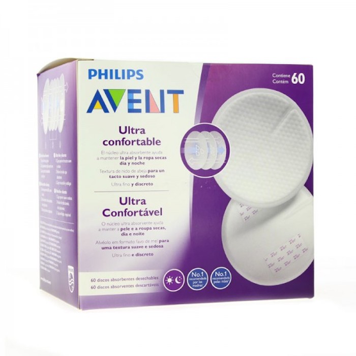 3254325_ec480202d8af0cdd52aed6f0451e2dbb Avent Breastfeeding Absorbent Pads 60 pieces - Afbeelding 1