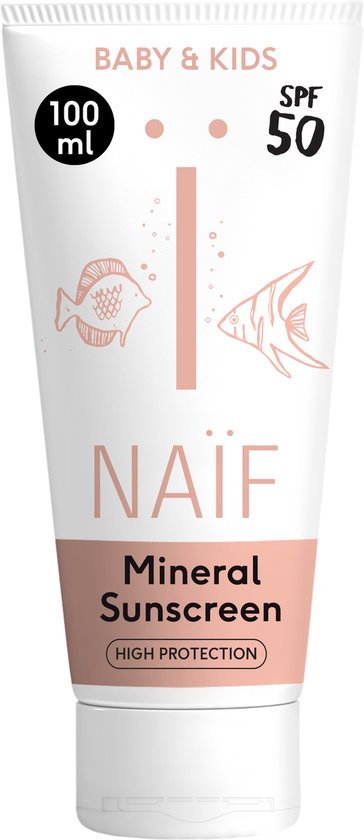 364x840 Naïf - Zonnebrandcrème - Baby’s & Kinderen - SPF50 - met Natuurlijke Ingrediënten - 100ml - Afbeelding 1