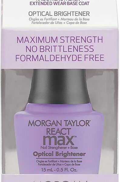 Morgan Taylor React Max Optical Nail Strengthener + Base 15 Ml
