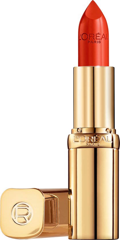 420x840-41 L’Oréal Paris Color Riche Satin Lipstick - Verzorgende, Lippenstift Verrijkt met Arganolie - 377 Perfect Red- Rood - 4,54 gr - Afbeelding 1