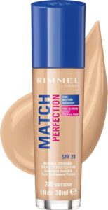 Match Perfection Foundation Spf20 By Rimmel #200-soft-beige-30ml - Afbeelding 4