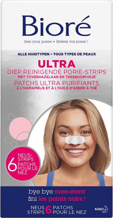 435x840-91 Biore 6 ultra reinigende poriestrips - Afbeelding 1