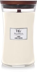 WoodWick Hourglass Large Geurkaars - Linen