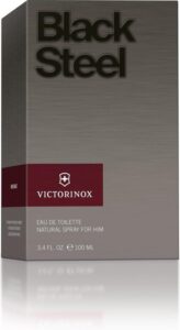 Herenparfum Victorinox EDT Black Steel 100 ml - Afbeelding 3
