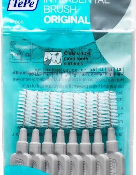 TePe Interdentale Ragers Original 1,3 mm Grijs zakje à 8 stuks