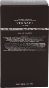 Versace L'Homme 100 ml Eau de Toilette - Herenparfum - Afbeelding 4