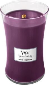 WoodWick Hourglass Large Geurkaars - Spiced Blackberry - Afbeelding 4