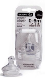 2 spenen voor suavinex fles - Natural Latex - Afbeelding 4