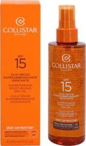 Collistar Supertanning Dry Oil Zonnebrandolie SPF15 - 200 ml - Afbeelding 3