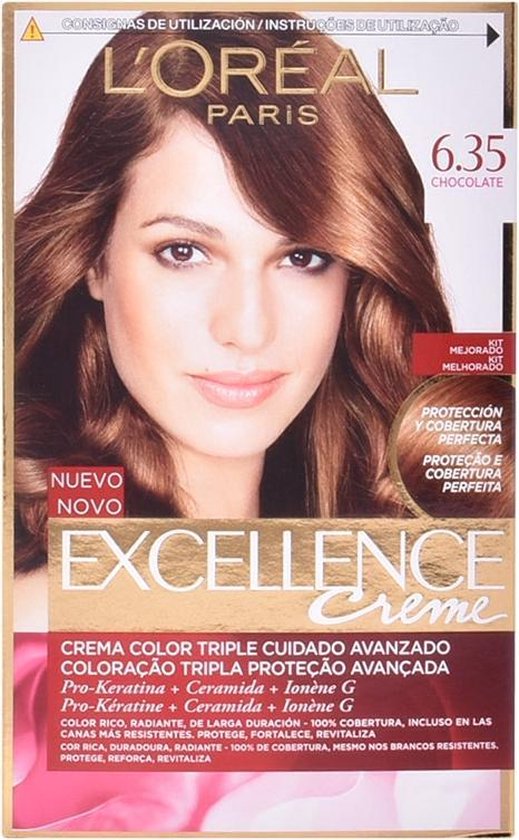 519x840-21 Loreal Haarverf - Excellence Creme nr. 6.35 Akazien Honing - Afbeelding 1