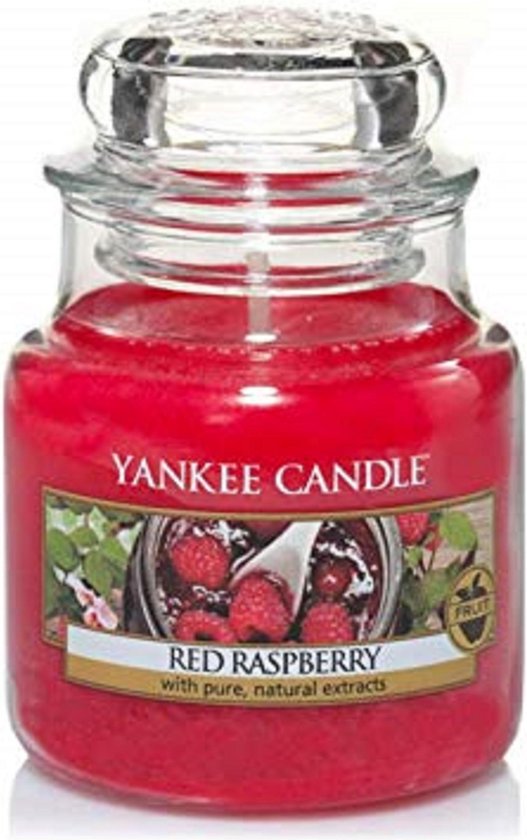 527x840-87 Yankee Candle Geurkaars Small Red Raspberry - 9 cm / ø 6 cm - Afbeelding 1