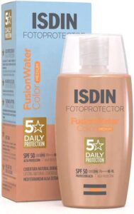 Zonnebrandcrème met Kleur Isdin Fusion Water Light (50 ml) - Afbeelding 3