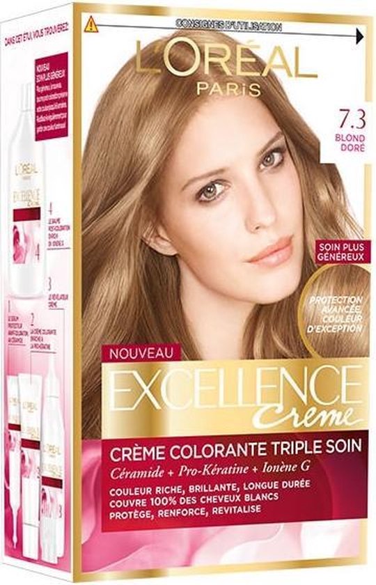 540x840-36 Permanente Kleur Excellence L'Oreal Expert Professionnel Goudblond - Afbeelding 1