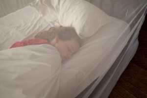 SOROH | Klamboe 2-persoons wit | Rond Muskietennet | 2 Persoons | Reis Muggennet Klamboe | Anti Mosquitonet | Geschikt voor 1 of 2 Persoons Bed | Incl. metalen ring en schroefhaak | wit - Afbeelding 4