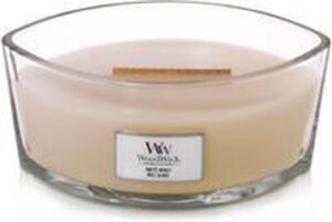 WoodWick Heartwick Flame Ellipse Geurkaars - White Honey - Afbeelding 2