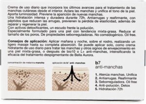 Anti Donkere Vlekken Crème B7 Bella Aurora Spf 15 (50 ml) - Afbeelding 4