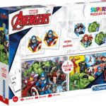 Clementoni - Super kit puzzel en spellen 4in1 - Marvel The Avengers, puzzels kinderen