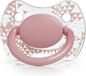 Suavinex - Roze Haute Couture fopspeen #1 (0-4 maanden)