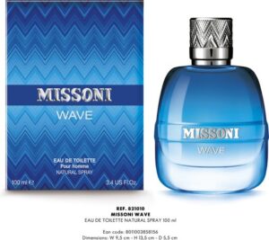 Missoni Wave Eau De Toilette Spray 100 ml for Men - Afbeelding 2