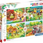 Clementoni Legpuzzel 4-in-1 Boerderij 160 Stukjes 4-delig