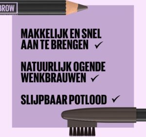 Maybelline New York - Express Brow Shaping Pencil - 02 Soft Brown - Bruin Wenkbrauwpotlood en Borstel - Afbeelding 3