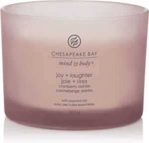 Chesapeake Bay Joy & Laughter - Cranberry Dahlia 3-Wick Candle - Afbeelding 2