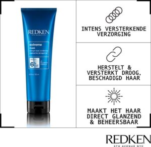 Redken Extreme Mask – Verzorgend en herstellend haarmasker voor droog en beschadigd haar – 250 ml - Afbeelding 2