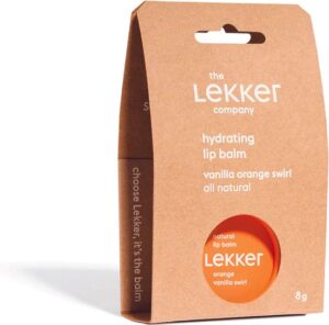The Lekker Company Lippenbalsem Sinaasappel & Vanille 8 gr - Afbeelding 3