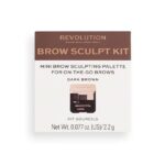 Makeup Revolution - Brow Sculpt Kit - Sada na úpravu obočí 2,2 g Dark (L) - Afbeelding 2