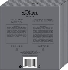 S. Oliver for Him Duo set - (EDT 30ml/DG 75ml) - Afbeelding 2