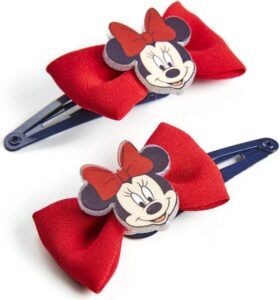Hair Clips Minnie Mouse Rood Lasso 2 Stuks