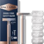 King C. Gillette Double Edge Safety Razor - 5 Navulmesjes
