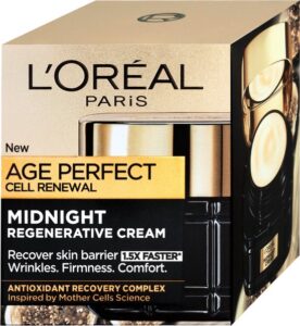 L'Oreal Paris Age Perfect Cell Renewal Midnight NEW Anti-Ageing Face Cream New 50ml - Afbeelding 8