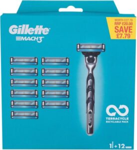 Gillette - Mach3 Set - Holící strojek s náhradními břity (M)
