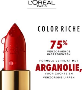 L’Oréal Paris Lippenstift Color Riche Satin - Verrijkt met Arganolie - 124 S'il Vous Plait - Afbeelding 4