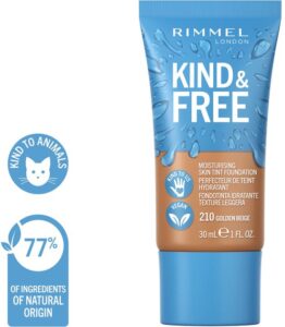 Rimmel London Kind & Free Moisturising Skin Tint Foundation 210 30 ml - Afbeelding 4